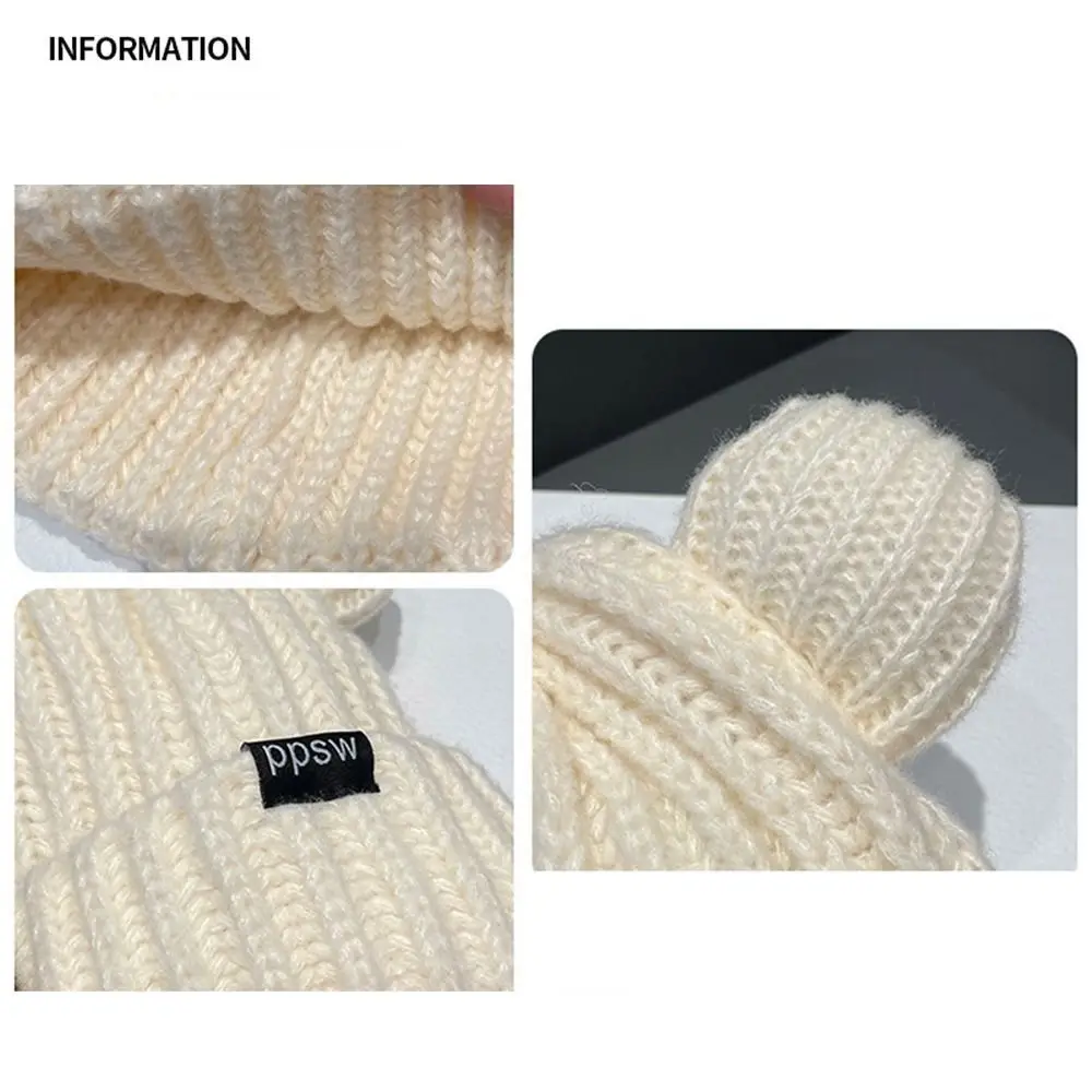 Модная вязаная крючком вязаная шапка утолщенная теплая плюшевая шапка Мягкие Шапки для зимы и осени