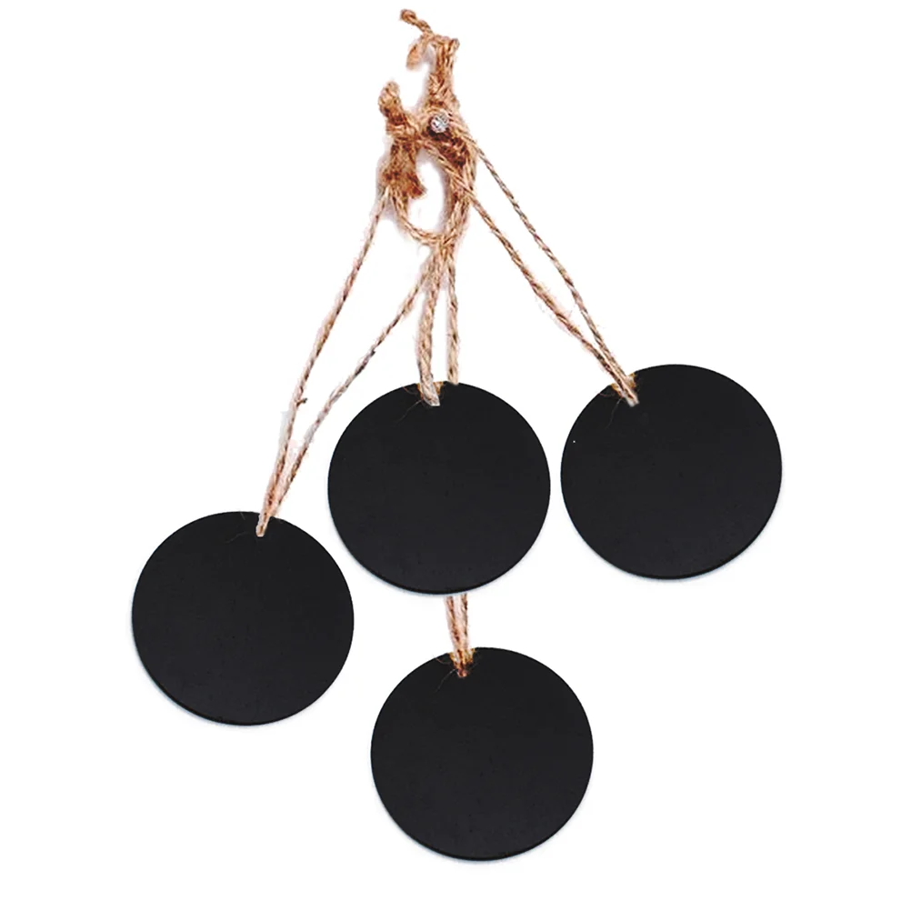 10 Pcs Home Decor Wall Signs Decoration Hanging Chalkboard Mini Wooden Blackboard Wedding Oval