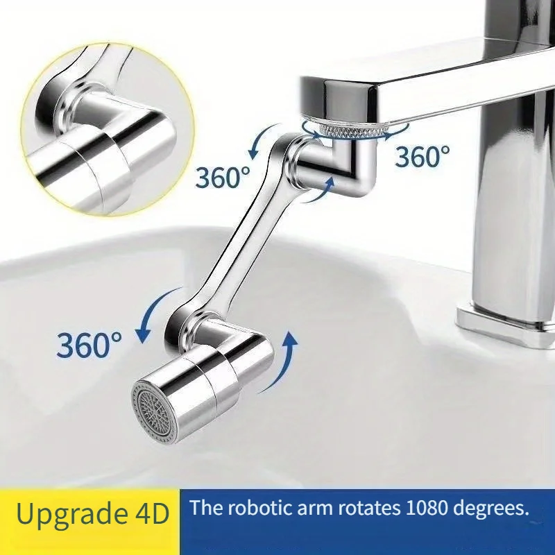 Mechanical arm universal faucet extension spout rotary water face wash hand basin wash joint anti-splash tool