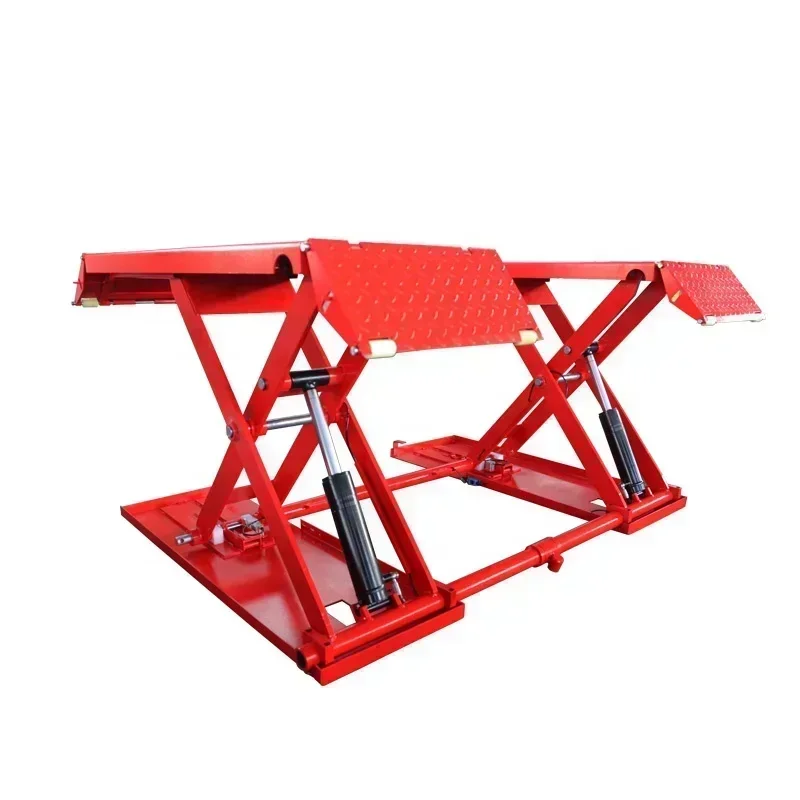3.5 طن منتصف الارتفاع مقص سيارة رفع 1.2 متر ارتفاع الرفع رخيصة الثمن مقص هيدروليكي سيارة مصعد