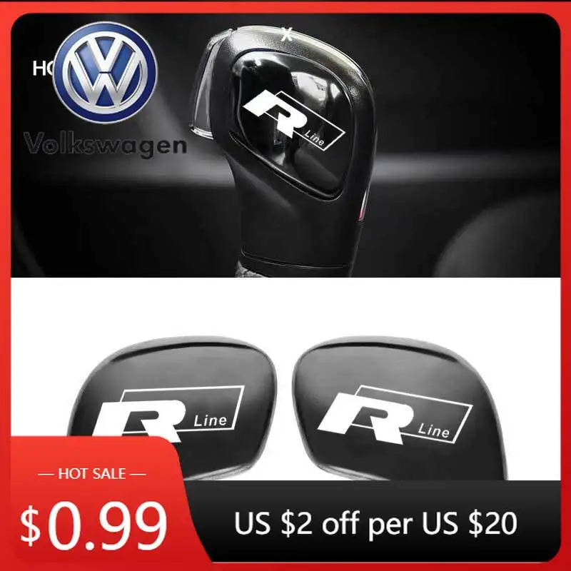 

Наклейки на рычаг переключения передач для Volkswagen 2025/2026: аксессуары для VW R-line, GTI, Polo, Golf