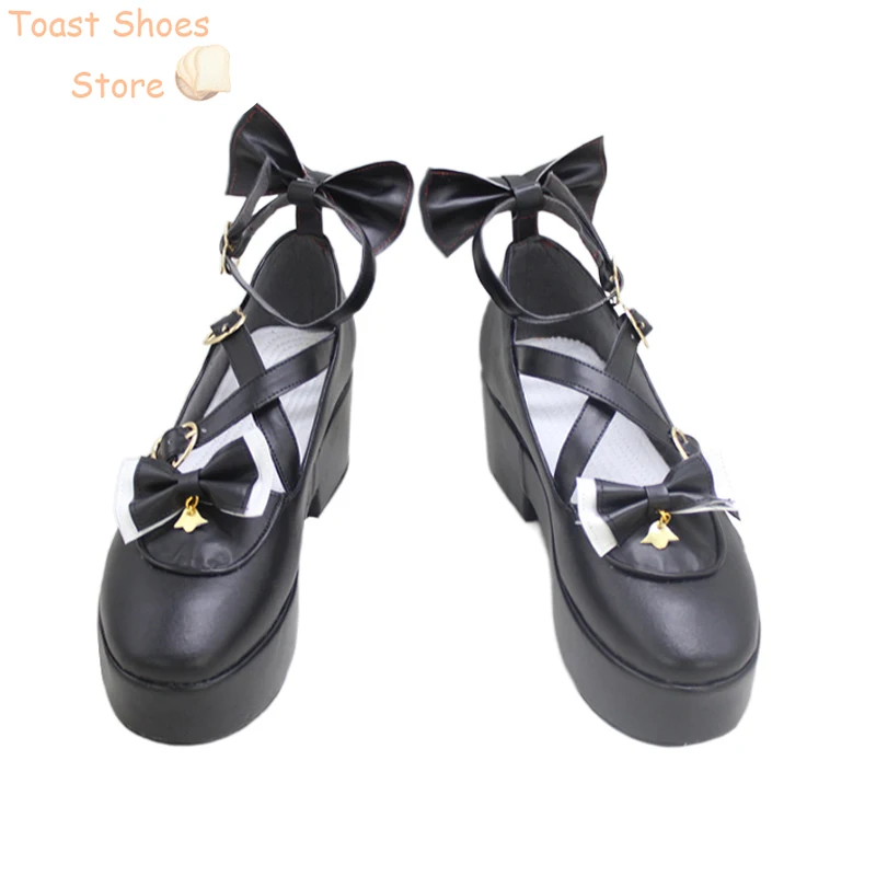 Maria Marionette Cosplay Schuhe Halloween Karneval Stiefel Vtuber Cosplay Prop Pu Lederschuhe Kostüm Requisite