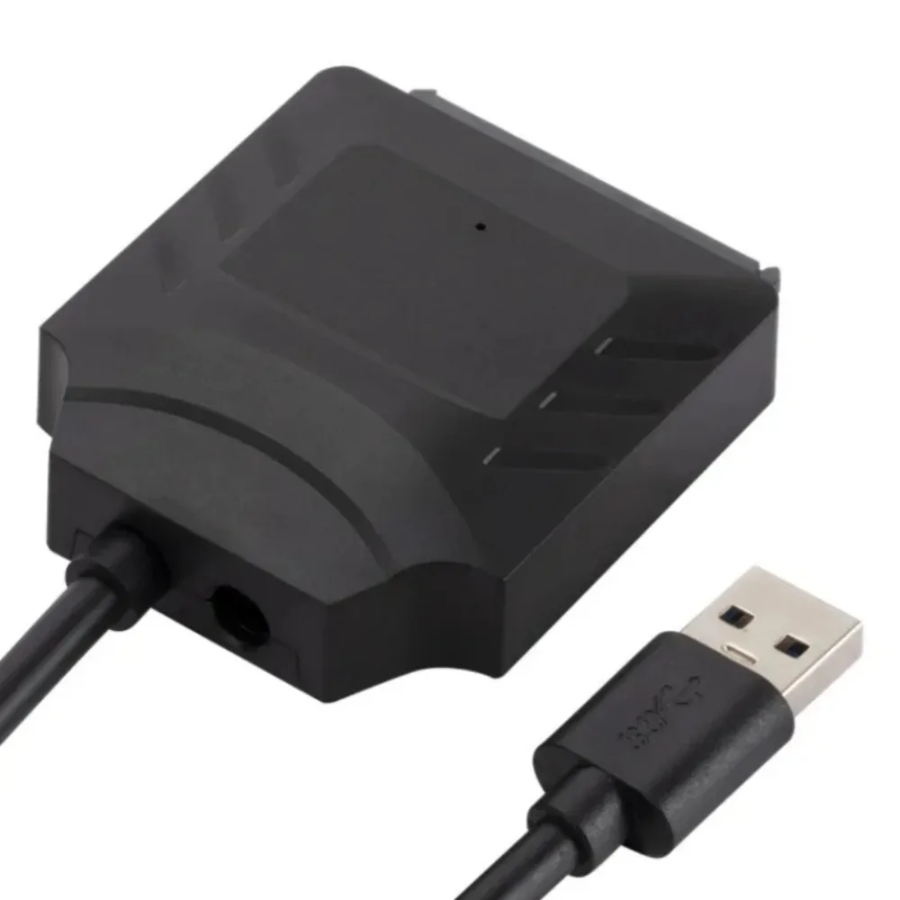 Sata ke USB 3.0 kabel adaptor USB ke SATA 3 kabel mendukung 22 Pin 2.5 3.5 inci konektor komputer Hard Disk SSD HDD eksternal