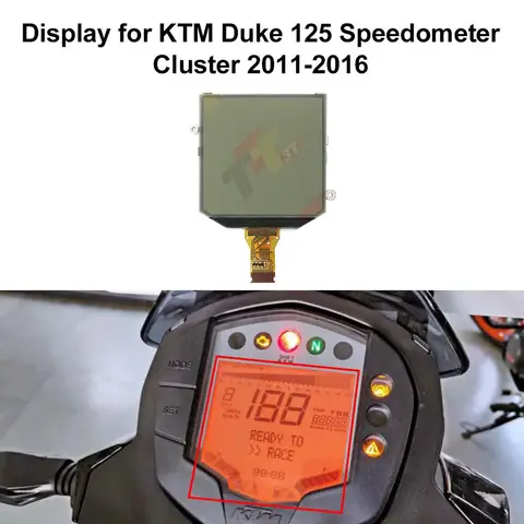 KTM Duke 125 200 250 390 Speedo 주행 거리계 클러스터 픽셀 수리 전용 LCD 화면 디스플레이