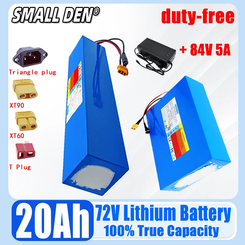 

Новая литиевая батарея 72 В, 20 Ач 21700, 20S, 4P, встроенная батарея BMS 40 А, 750 Вт, 1000 Вт, 2000 Вт, 3000 Вт, высокопроизводительная батарея + зарядное устройство 84 В, 5 А