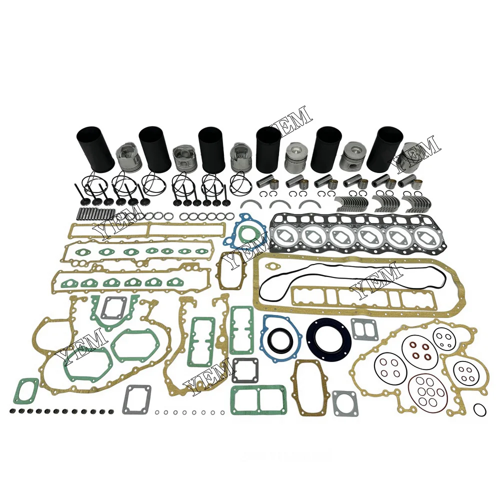 6D17 Cylinder Liner Kit With Gasket Set Bearing&Valve Train For Mitsubishi Engine.