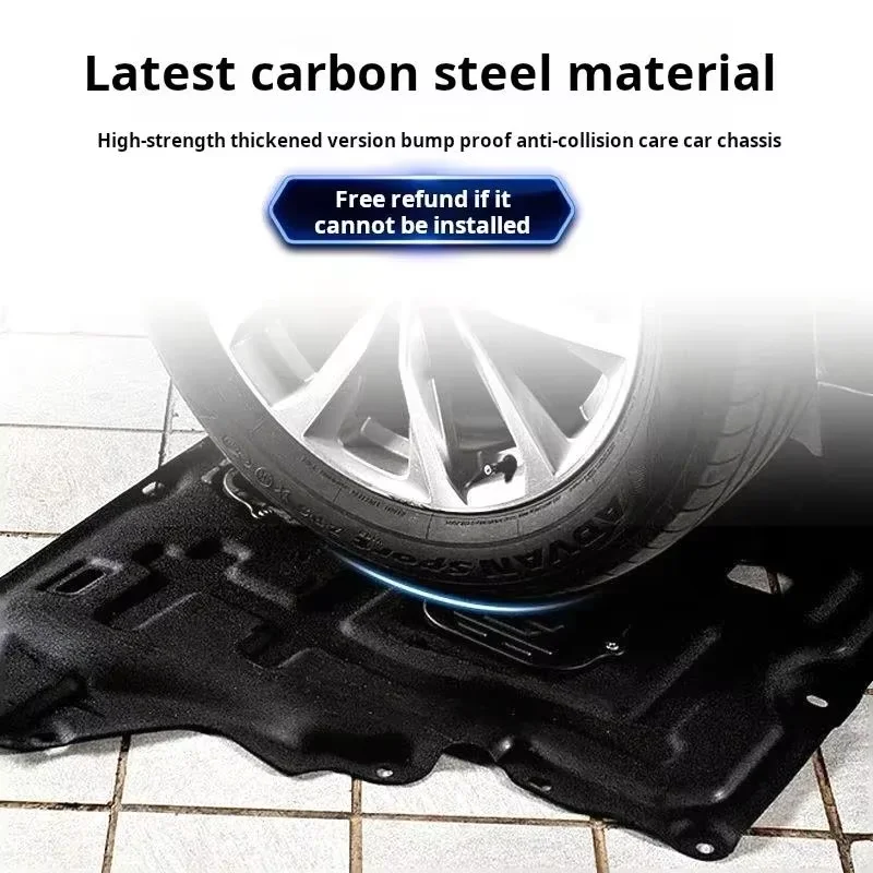 Picture 5: Black Under Engine Guard Protection For Honda Vezel/HR-V 2019-2022 1.5L  Device Engine Bonnets Engine Shield Car Accessories.