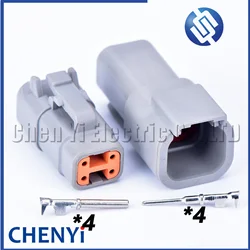 4 Pin connector Male or Female Auto Waterproof Connector Automotive Sealed Plug DTM06-4S DTM04-4P For Deutsch DTM