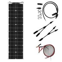 flexible solar panel 80W 18V Can be used in RV/car/boat/trailer battery,back-up power,gate opener,led lights and other scenes