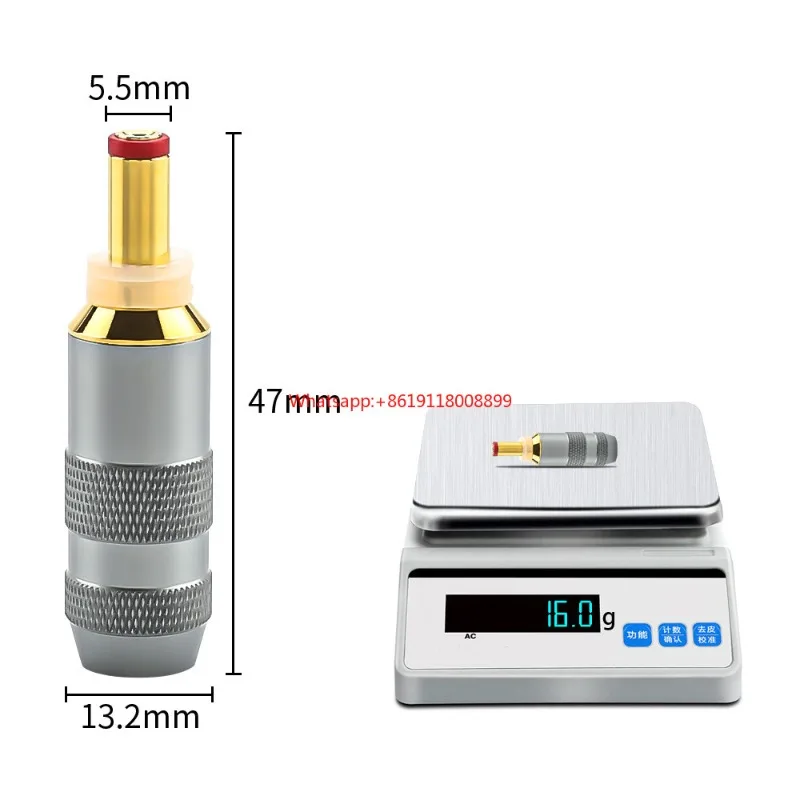 OvO Store Audiocrast 5.5*2.1/2.5mm DC Power Plug Burn-in DC Plug Gold-plated DC Plug