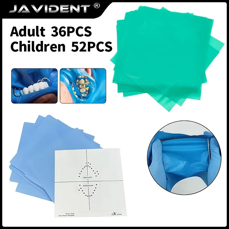 52/36 pièces de feuilles de barrage dentaire en caoutchouc, tissu de protection pour sutures buccales, 6x6 5x5mm, en latex de caoutchouc naturel, fournitures chirurgicales pour dentistes