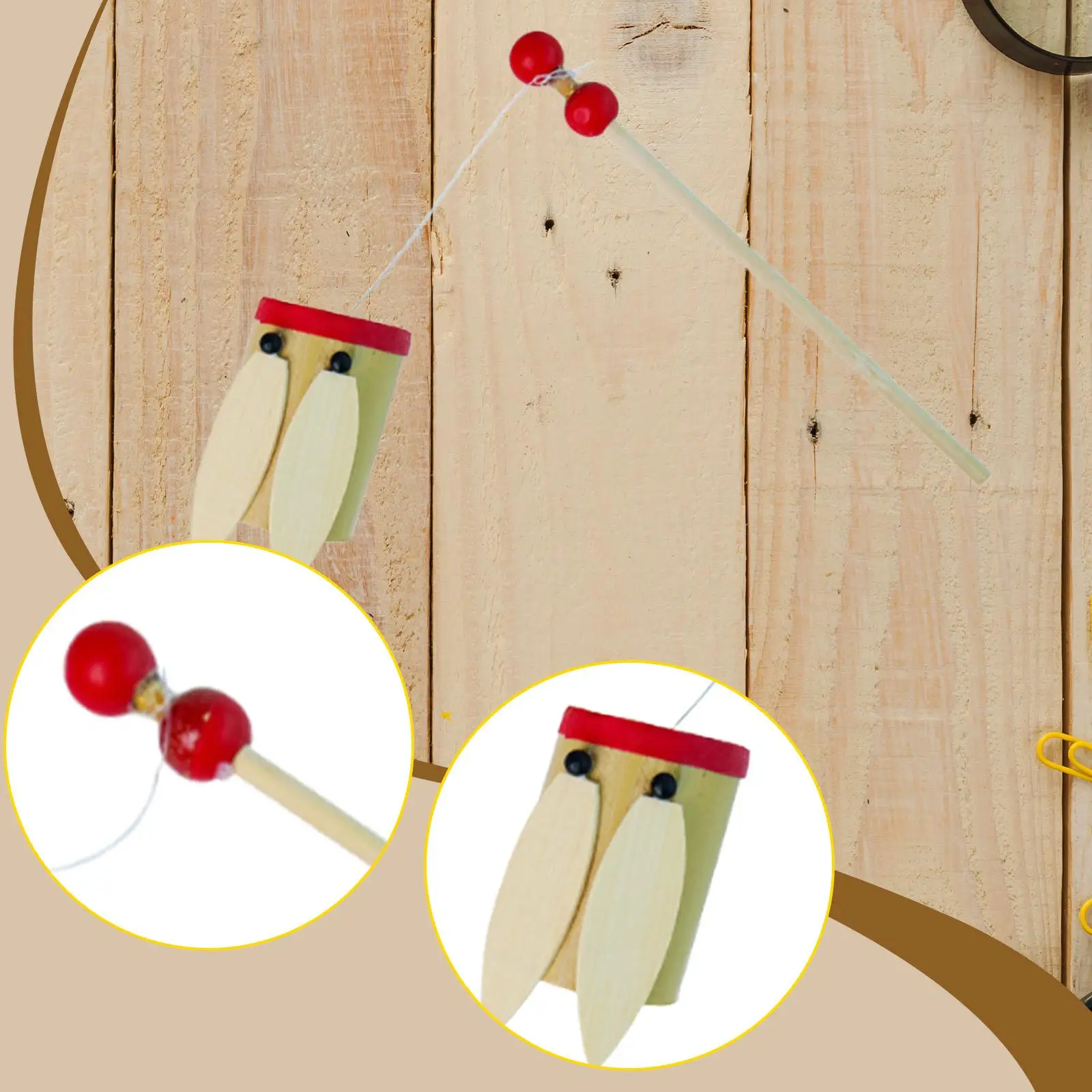 Kids Bamboo Cicada Toy Funny Noisemaker for Kindergarten Children Boys Girls