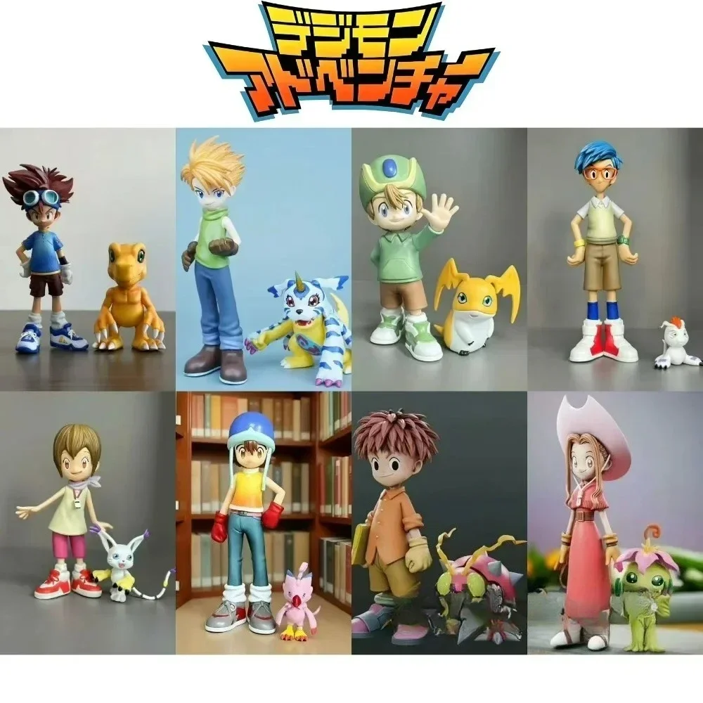 Anime Digimon Adventure Figures Eight Main Characters Action Figure Pvc Statue Collection Model Toys Gifts 5-16cm