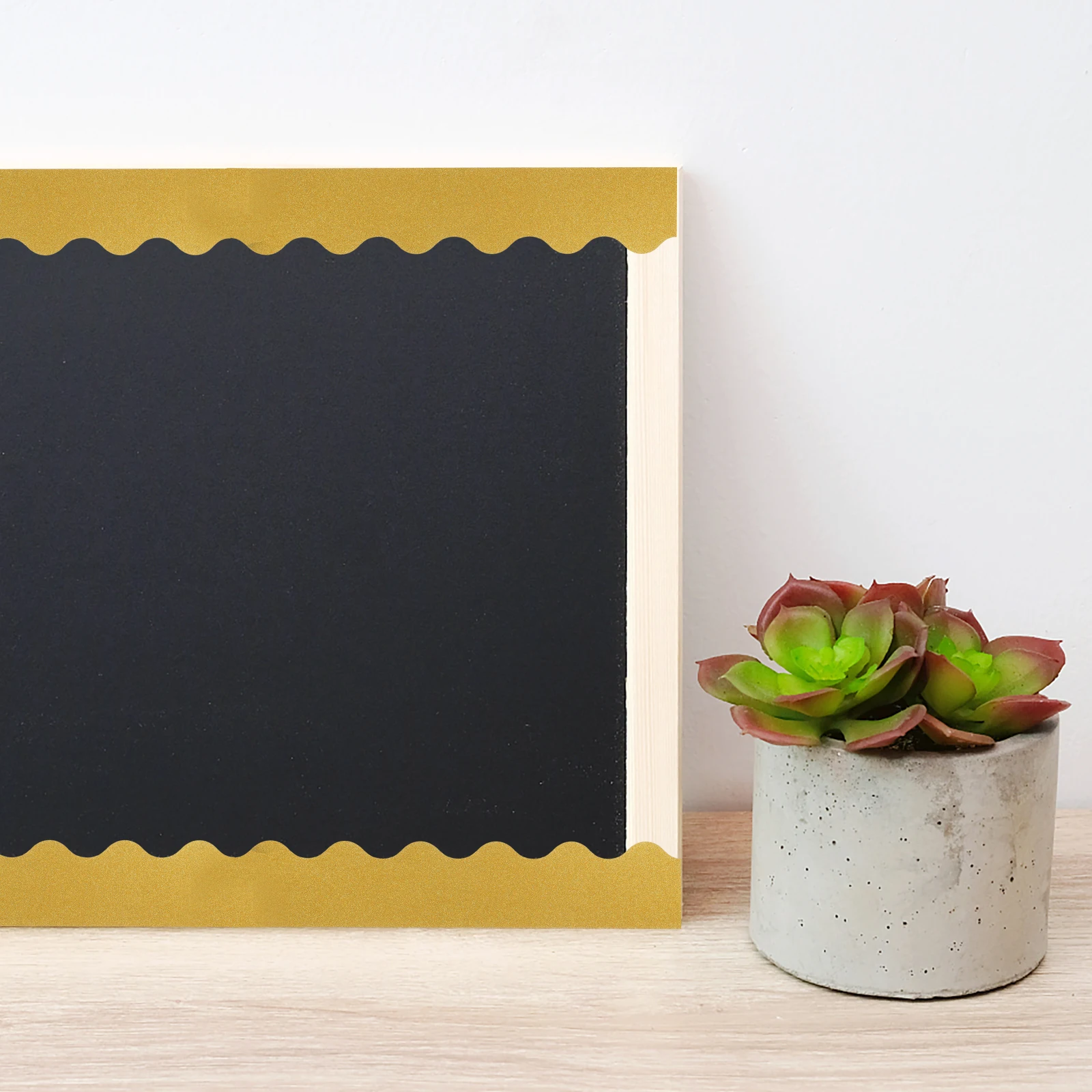 

2 set 2 Sets Golden Glitter Border Stickers Classroom Decor Bulletin Board Borders Blackboard Trim DIY Craft Project Teaching