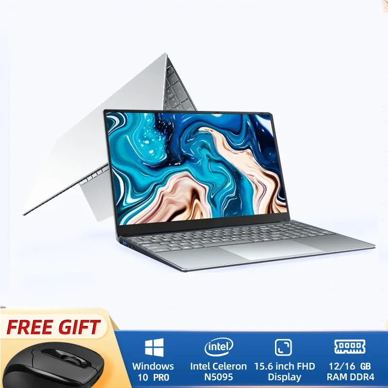 초박형 오피스 노트북, 16GB RAM, 윈도우 10 노트북, 15.6 인치 FHD 스크린, 128GB, 2562GB, 512GB, 1T SSD
