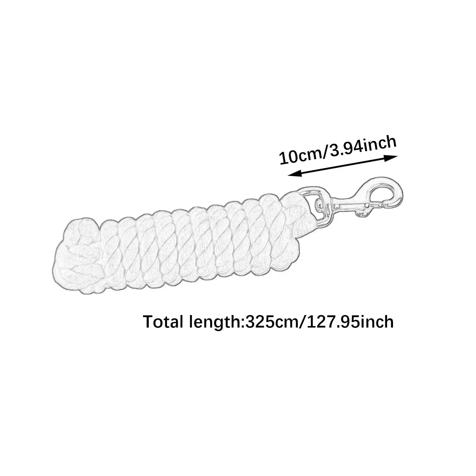 الحصان الرصاص حبل الحبل العملي الرسن حبل لقيادة التدريب الحصان أو الكلب أو الأغنام الحصان حبل خط الاطباخ مع الترباس المفاجئة كليب #6