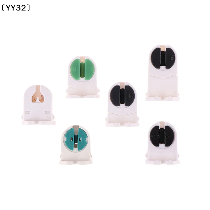 10Pcs Home T5 Light Holder G5 Base Non-Shunted Heat-Resistant Lamp Socket AC500V 2A For LED Fluorescent Light Tube Holder〔YY32〕