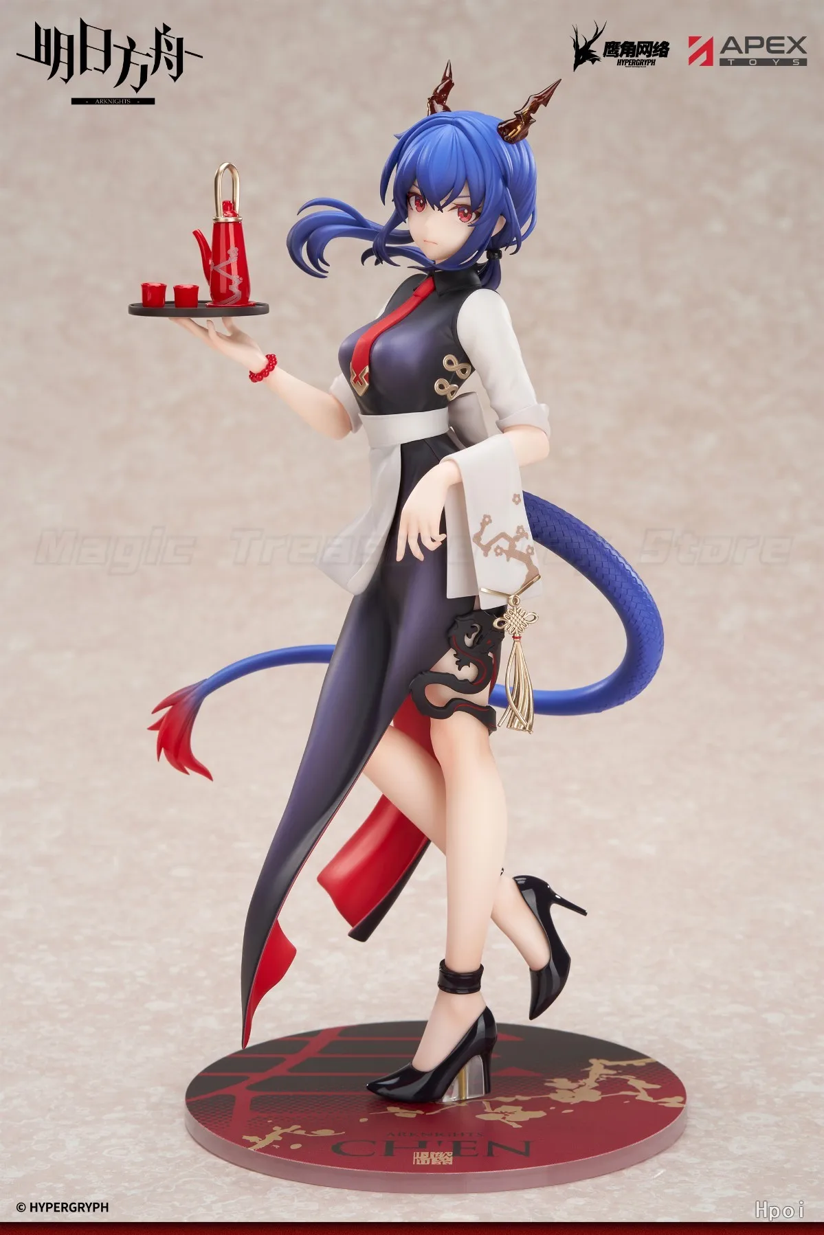 【Pre-sale】 Original APEX-TOYS LIMEPIE Arknights Chen Tea Drinking Time 1/8 Scale Figures Animation Ornaments Gifts