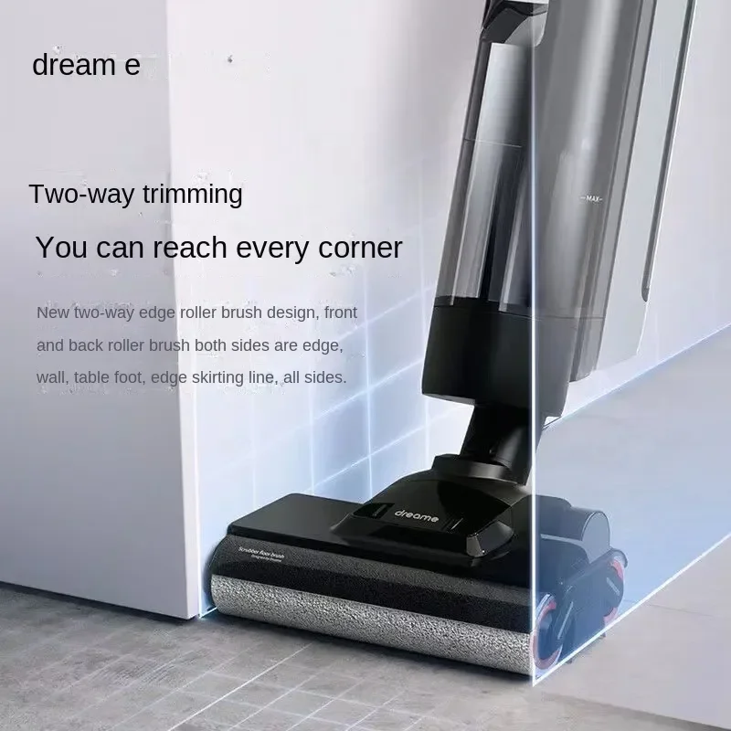 Dreame H13 Floor Scrubber with Double Edges Double Rolls Brushing Dragging and Sweeping Integrated Sterilization and Heat Drying