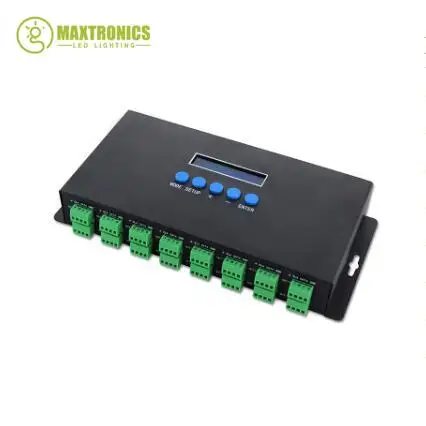 Imagem -04 - Artnet-eternet para Spi ou Dmx Led Pixel Light Controller Canais 16 Canais Saída para Ws2811 2812 Lâmpada Bc204 Bc-216 Dc5v-24v