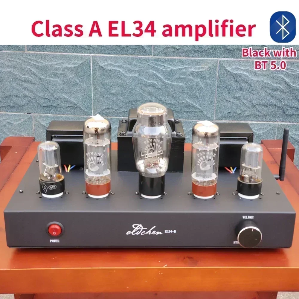 2023 NEW Oldchen El34 Tube Amplifier Home Theater Bluetooth 5.0 Class A HIFI High Power Audio Amplifier