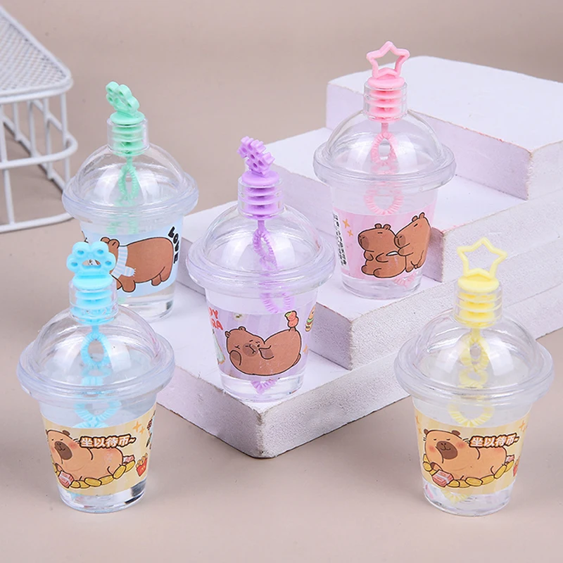 Cartoon Cute Milk Tea Cup Shape Kabibara Bubble Gum Portable Bubble Blowing Toy