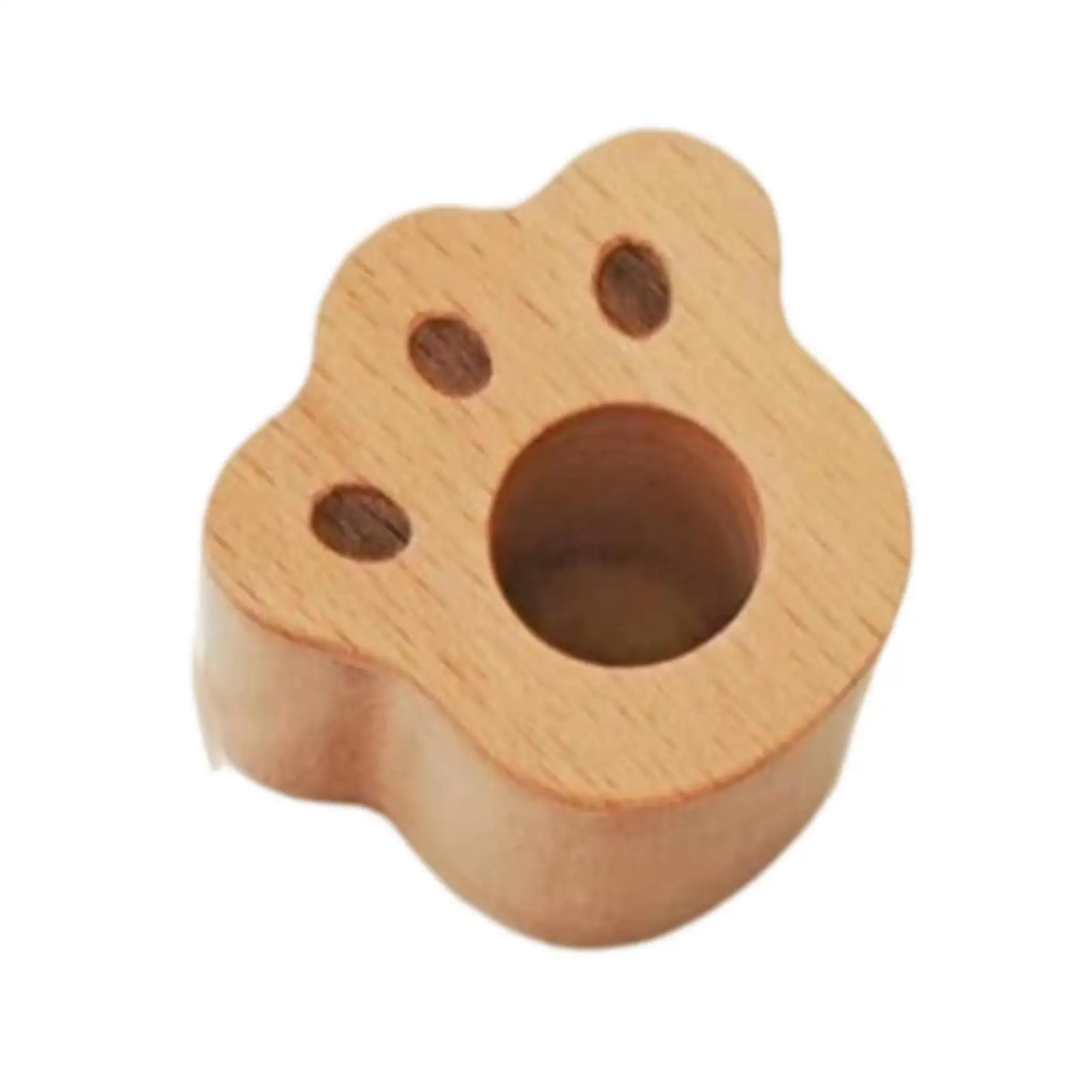 Pet Cat Whisker Beard Hair Storage Wooden Base for Glass Tube Cat Lover Gift Keepsake Box Multi Functional Jewelry Organizer