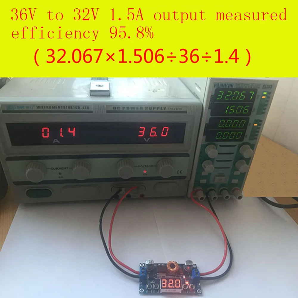 DC-DC Converter DC5-36V to DC1.2-32V Adjustable Buck Power Supply Module 5A 75W Max Step-down Power Suppy Board High Efficiency
