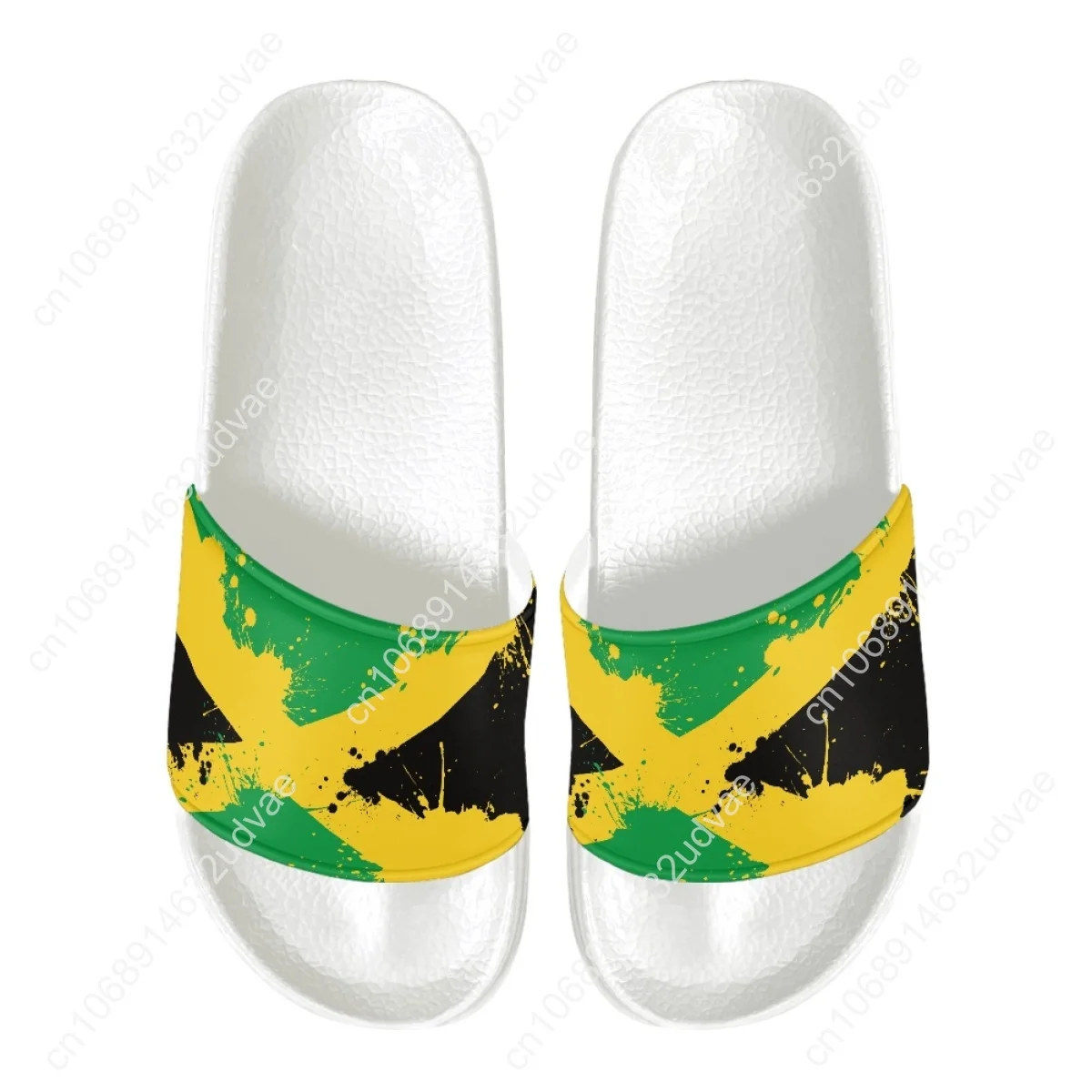 Jamaican Flag Pattern Fashion Man Women teenager Slippers Summer Casual Home Sandals Beach Slides Non Slip Shoes