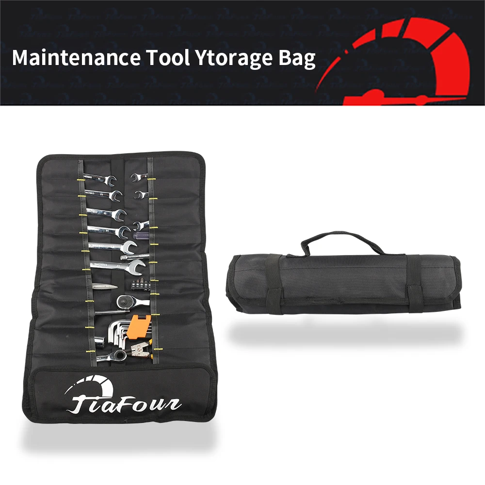 Fit For Motorcycle Motocross Riding New Jiafour Tool Bag Roll Up Portable Pouch Bag Folding Storage Kit Pockets Kit