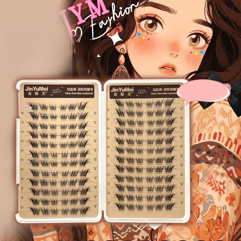 Self-adhesive Eyelashes Without Glue Reusable Eyelashes Makeup DIY Comic Eyelash Tufts