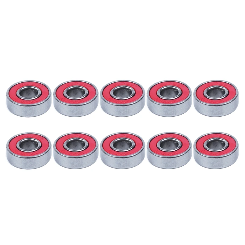 10Pcs ABEC-9 608-RS Skateboard Longboard Bearings Inline Skate Bearings Roller Skate Bearings