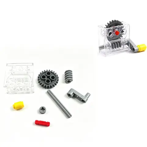 MOC Turbines Box Kit Gear Box 32239 6588 Tooth z24 3648 Turbine Part 4716 Rocker Arm 33299 Assembly High-Tech Particles 2Set/lot