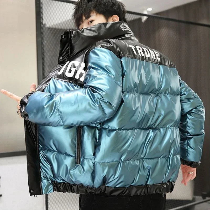 Thick Quilted Padded Jacket Man Loose Warm Joker Clothing Fashion 2024 Winter Coat for Men Work Deals Cold Vintage On Offer Y2k