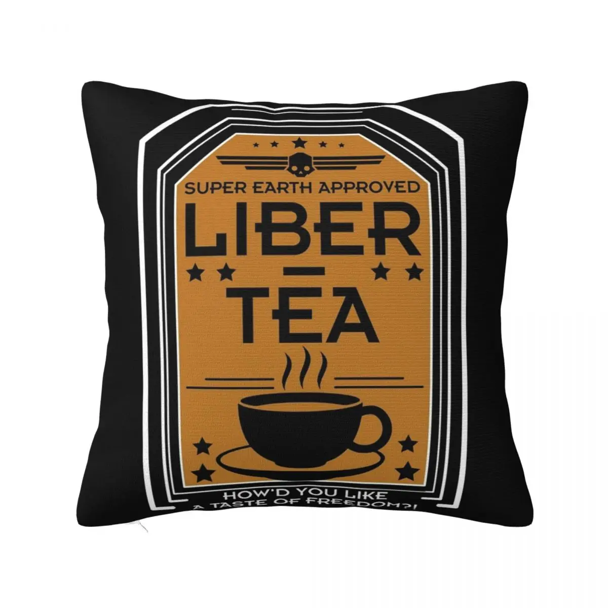 

Liber-Tea Helldivers 2 Pillowcase Soft Polyester Cushion Cover Gift Throw Pillow Case Cover Home Zippered 45*45cm