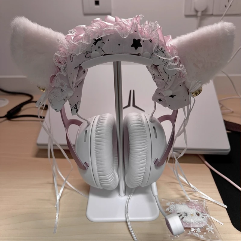 For Sonyxm4/XM5 Cat Ear Accessory Headband Decoration for Airpods