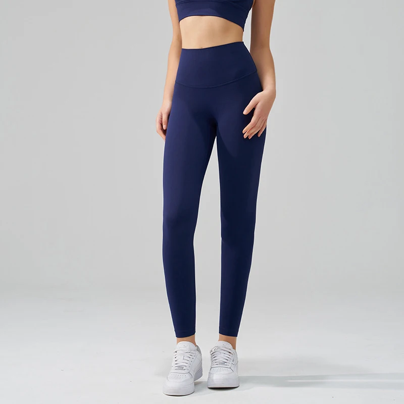 HOT,TRY TO BN Gym Leggings Yoga Pants Women Sports Fitness Naked Feeling High Waist Elastic Workout Push Up Leggings Tights Women