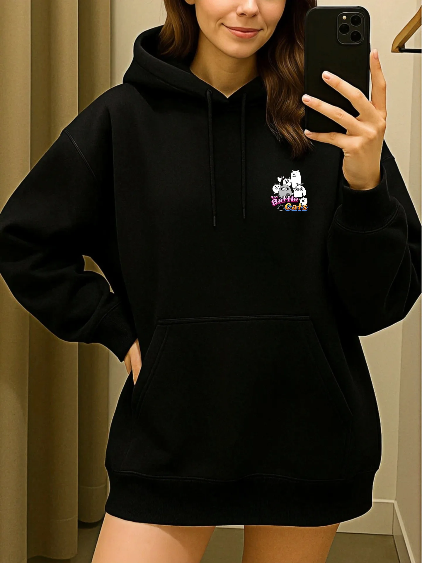 هوديي جرافيك للنساء، طباعة قلب وبرسيم، تصميم جمالي، صوف، ملابس يومية غير رسمية، للمراهقين