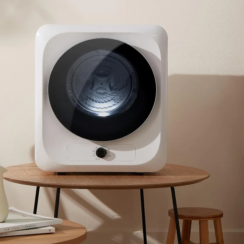 

Портативная сушилка Auertech 10 фунтов, портативная сушилка для одежды 110 В для стирки квартиры на колесах, штабелируемая компактная мини-сушилка с фронтальной загрузкой