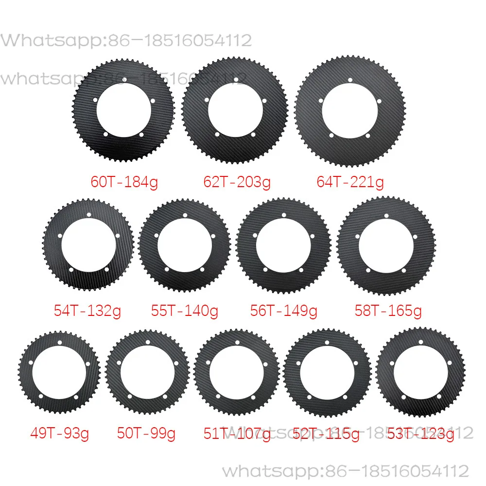 Carbon fiber lightweight dead fly disc BCD144 cycling fixed gear field bicycle sprocket tooth disc gear