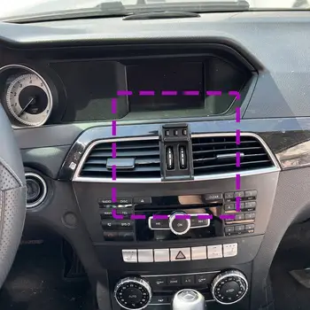 Držák telefonu do auta pro Mercedes Benz C200 260 300 W204 2011 2012 2013, speciální pevný držák, bezdrátové nabíjení, příslušenství 8 nejlepší prodej držák telefonu pro Mercedes-Benz C200 - №5