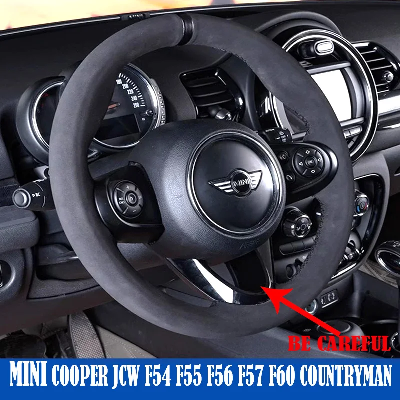 

Для MINI Cooper S JCW F55 F56 CLUBMAN F54 COUNTRYMAN F60 интерьерная оплетка автомобиля Нескользящая искусственная замша кожа