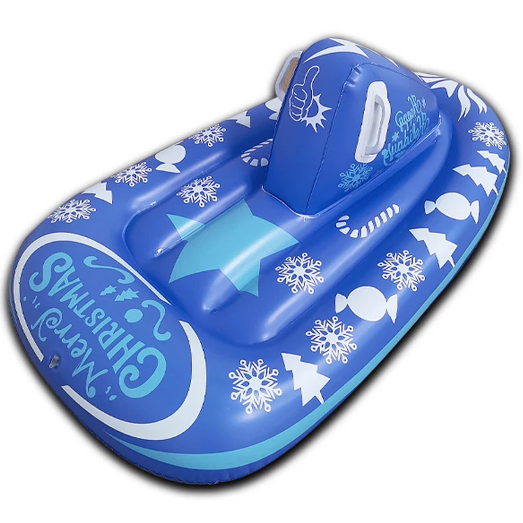 Inflatable Snow Tube Portable Folding Ski Boots Snow Sled for Ultimate Winter Fun