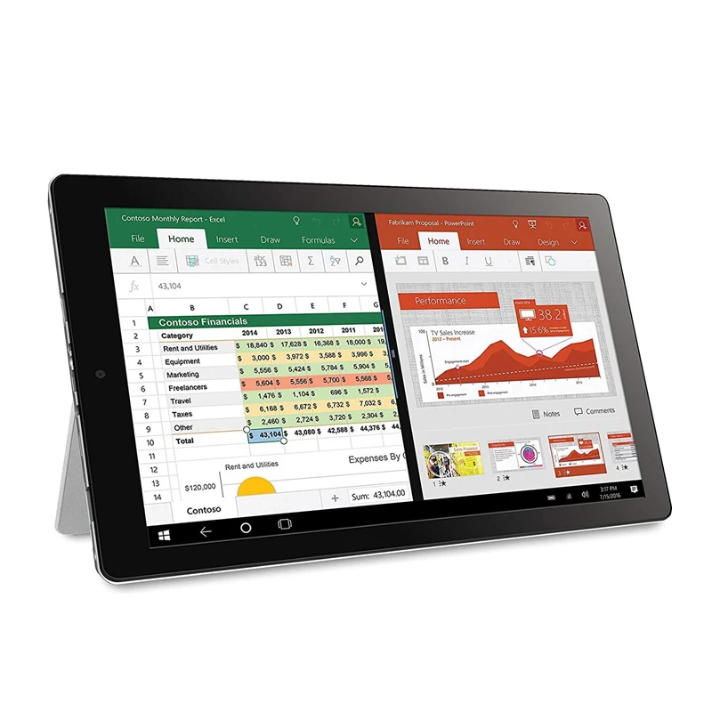 10.1 POLEGADAS 64-Bit W105 WINDOWS 10 Tablet PC 2GB DDR RAM 32GB ROM Z8350 CPU Quad Core WIFI 1280x800 IPS Câmera Dupla USB 3.0