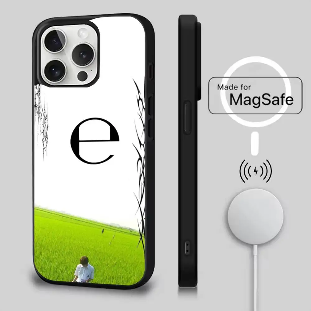 Funda de teléfono Drain Gang Ecco2k para iPhone 16,15,14,13,12,11,Pro,Max,Plus,Mini,SE4,E carga inalámbrica magnética Magsafe