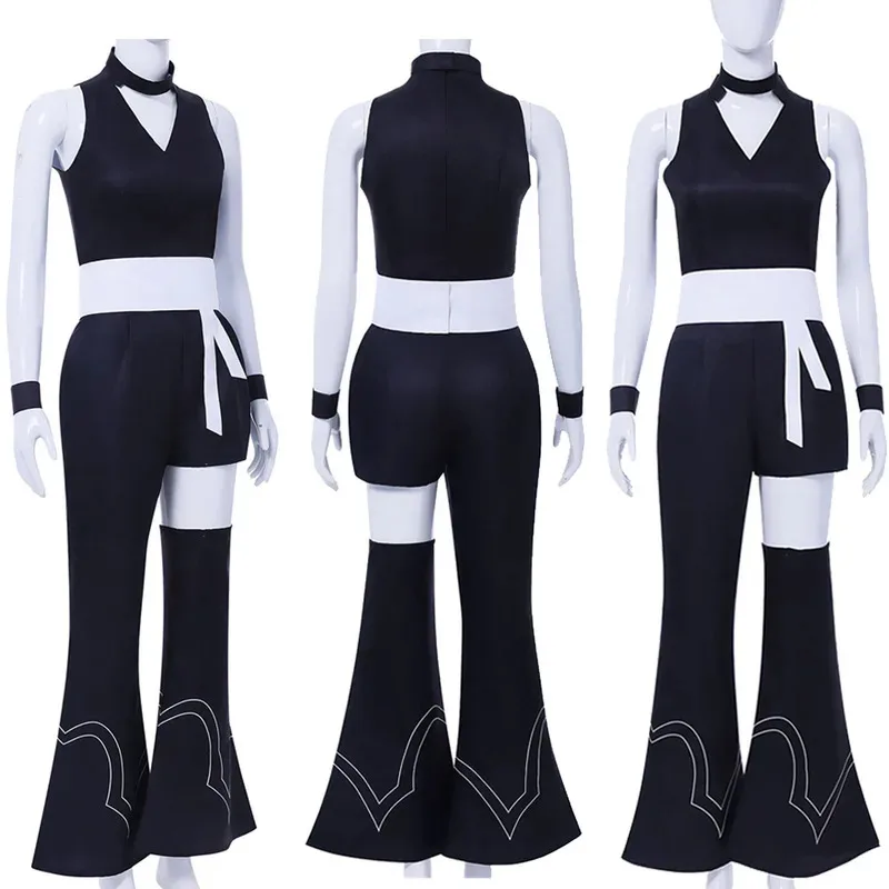 CyAnime Panty And Stocking Cosplay Polyurethane Top Pants Wig Roleplay Costume Female Suit Outfits Halloween Carnival Party Clot