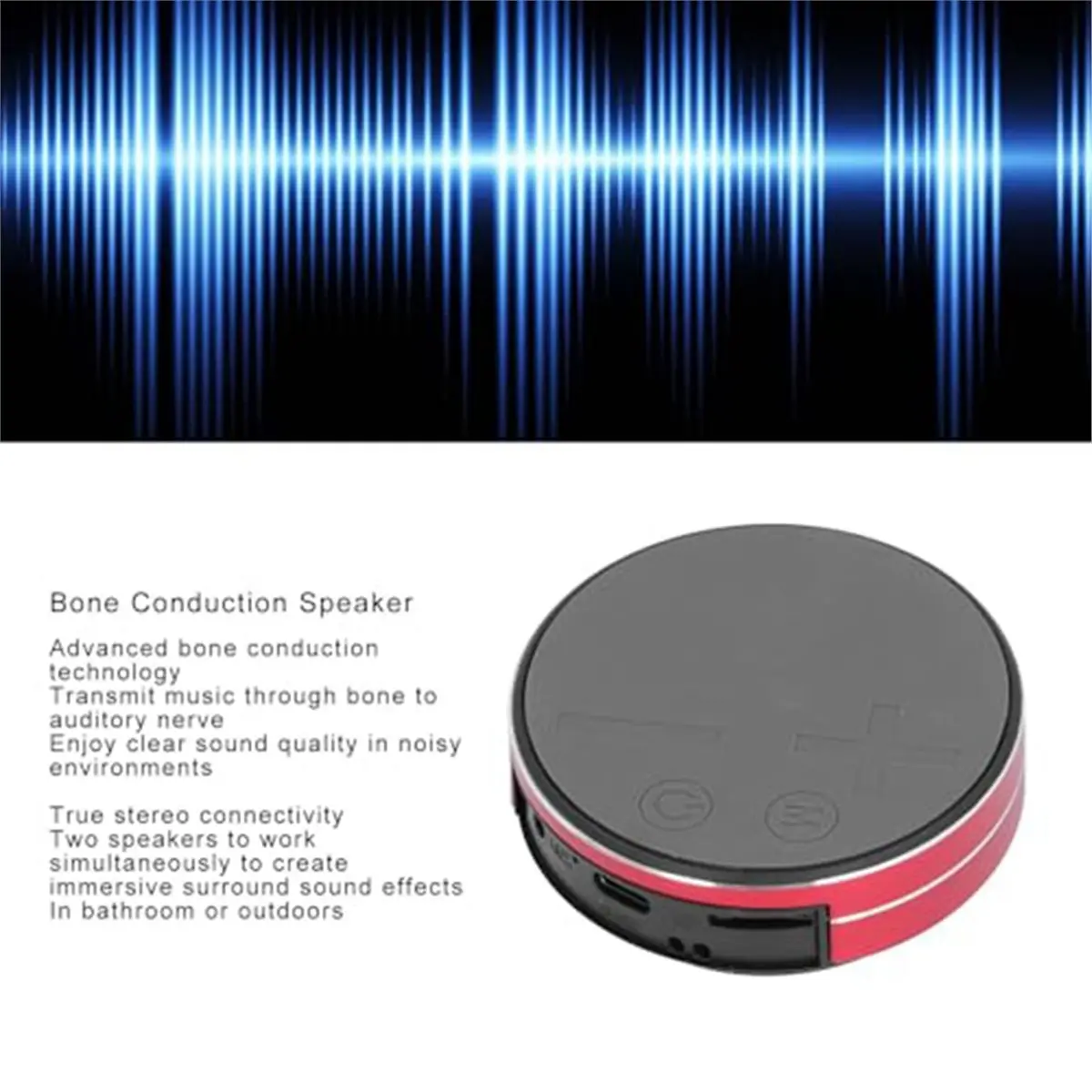 ^DT887~~Bone Conduction Speaker,Bluetooth,AUX,Stereo,WaterProof,Intelligent Suction Cup Design, for Outdoor and Indoor Bathroom