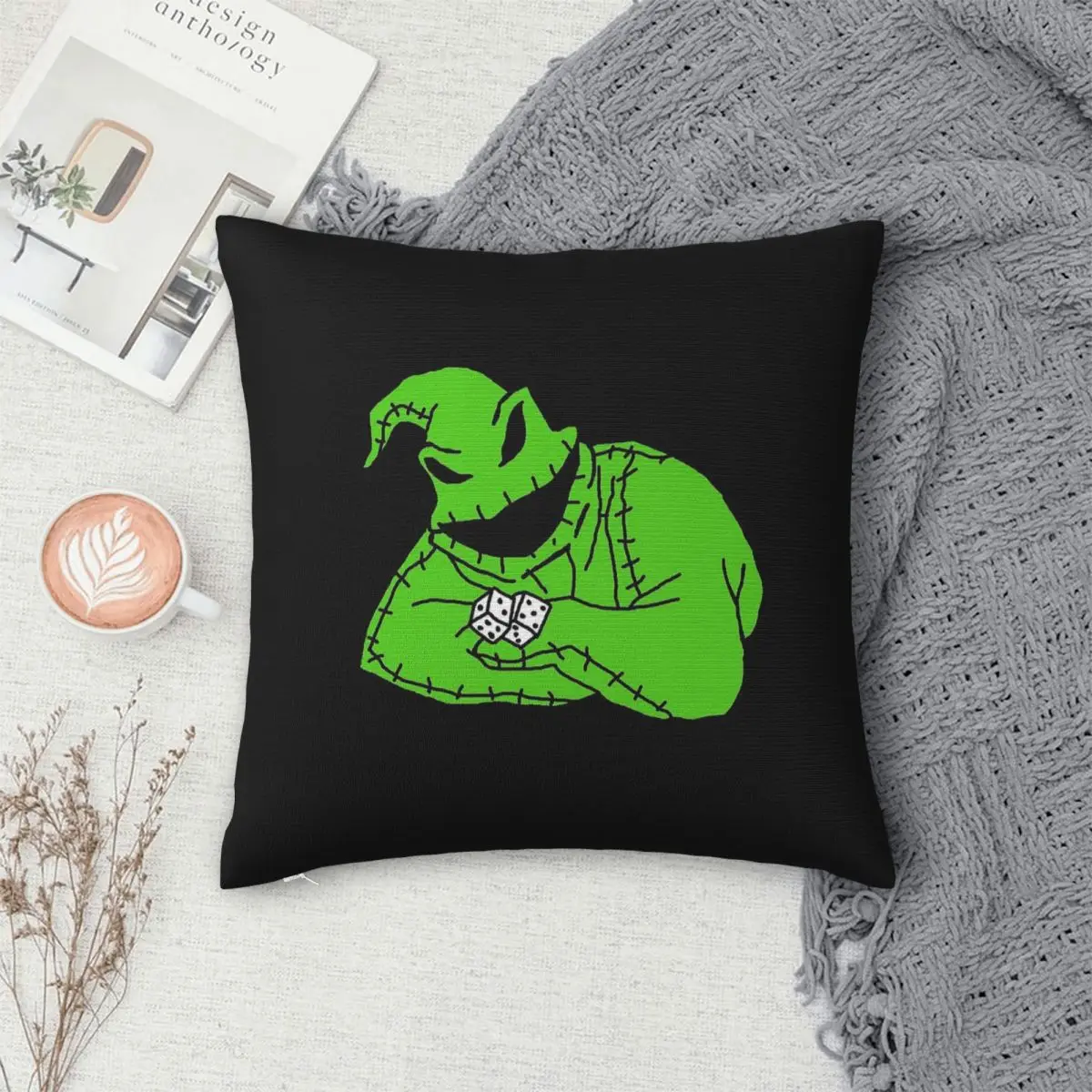 

Oogie Boogie Square Pillowcase Cushion Cover Pillow Case Throw Pillow Cover for Home Bedroom Car