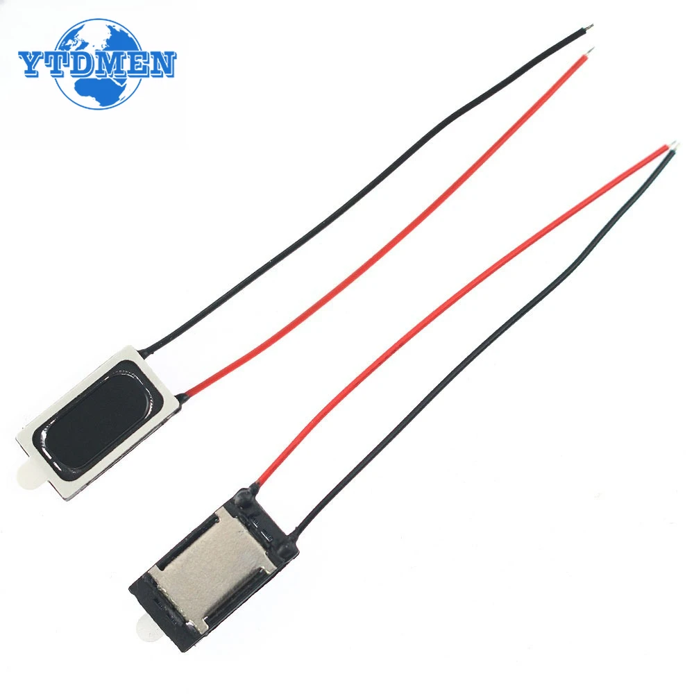 5PCS 16×9×3mm Square Magnetic Speaker 1W 8Ohm with Wire for Smart Watch Notebook Replacement