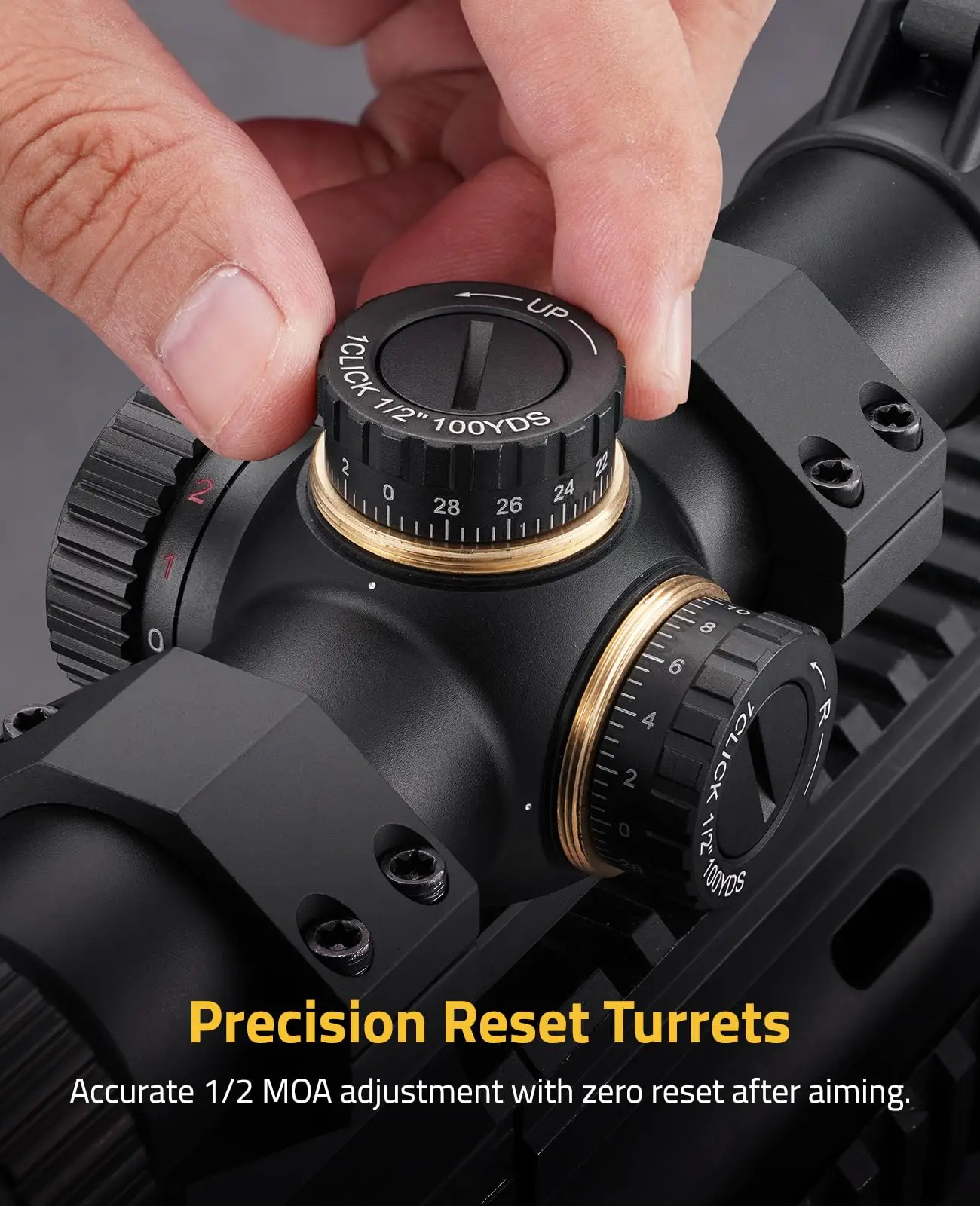 CVLife Eaglefeather 1-6x24 LPVO Escopo Optics Riflescope Reticle Sfp Reticular Reticular com Montagem de cantilever de 30 mm e redefinição zero